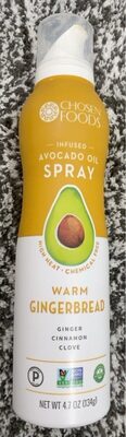 Infused Avocado Oil Spray, Gingerbread