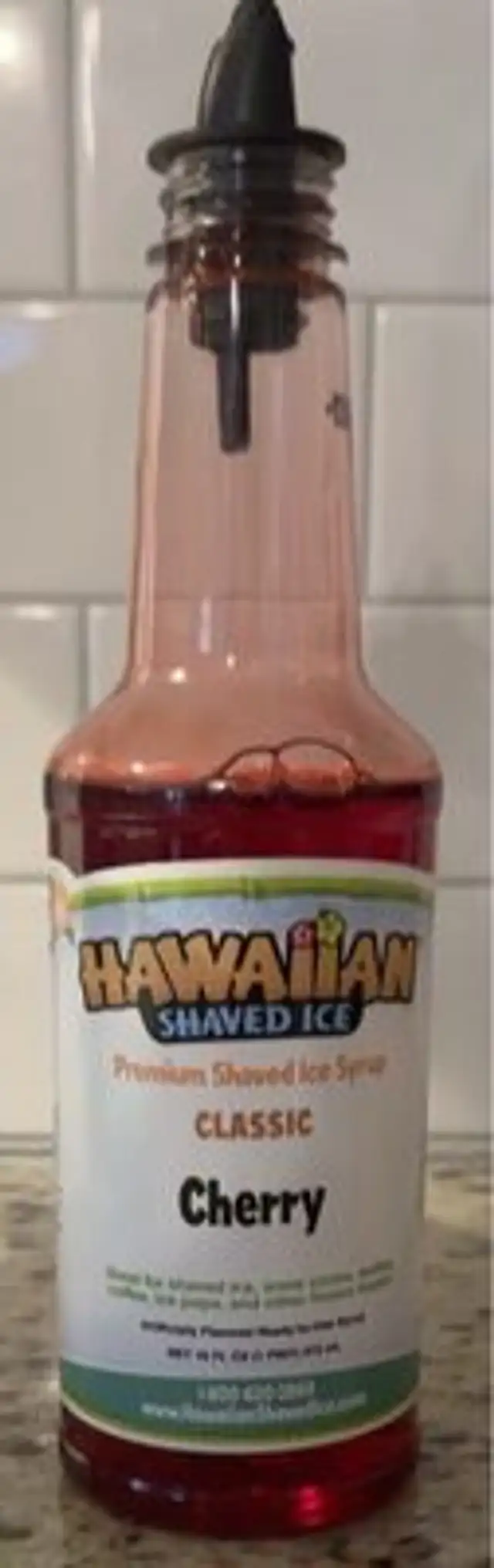 Hawaiian shaved ice syrup