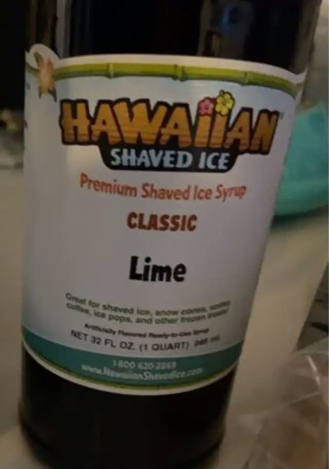 Premium shaved ice syrup