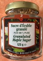 Sucre d'erable granulé