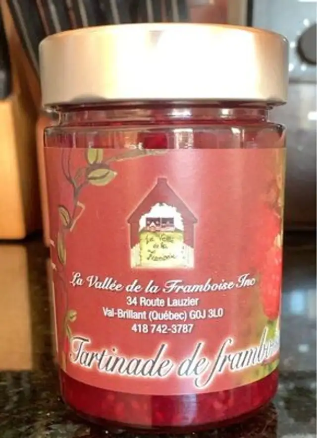 Tartinade de framboise