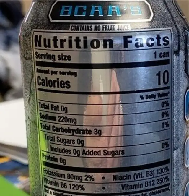 Reign inferno nutrition facts table