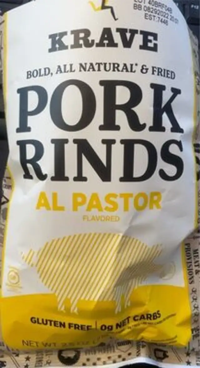 Bold, All Natural & Fried Pork Rinds Al Pastor Flavored