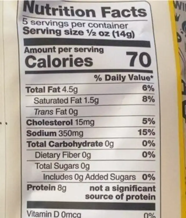 Bold, All Natural & Fried Pork Rinds Al Pastor Flavored nutrition facts table