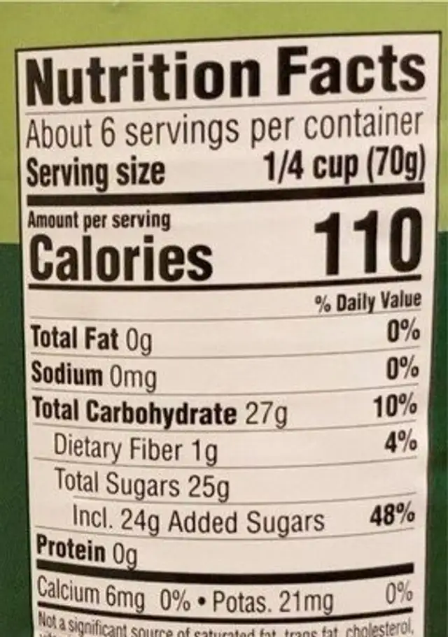 cranberry sauce with whole berries nutrition facts table