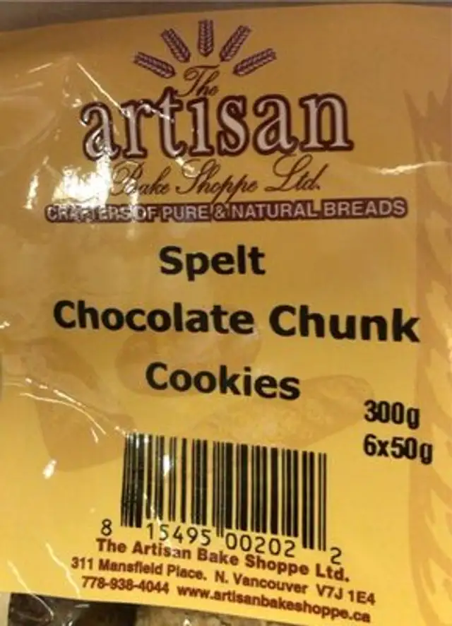 Spelt chocolate chunk cookies
