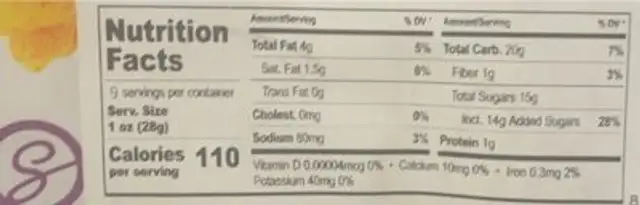 Double chocolate drizzle popcorn nutrition facts table