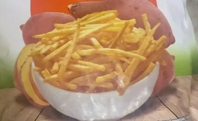 Palitos de batata amarilla