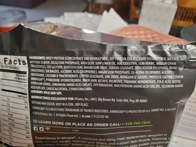 Nutritional Shake Mix - Sweet Cream ingredients label