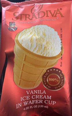 Vanilla Ice Cream In Waffle Cup