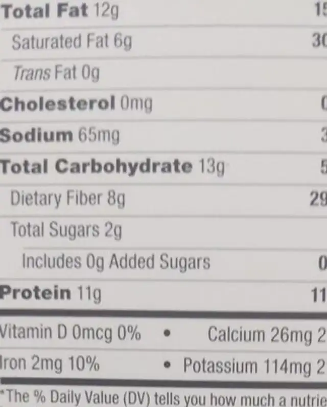 Bulletproof collagen bar nutrition facts table