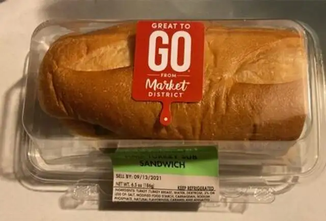 turkey sub front packaging