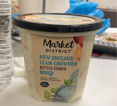 New england clam chowder kettle cooked soup