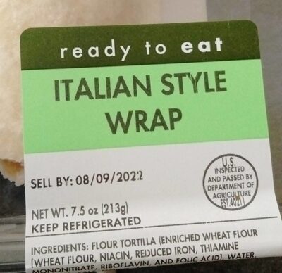 Italian style wrap