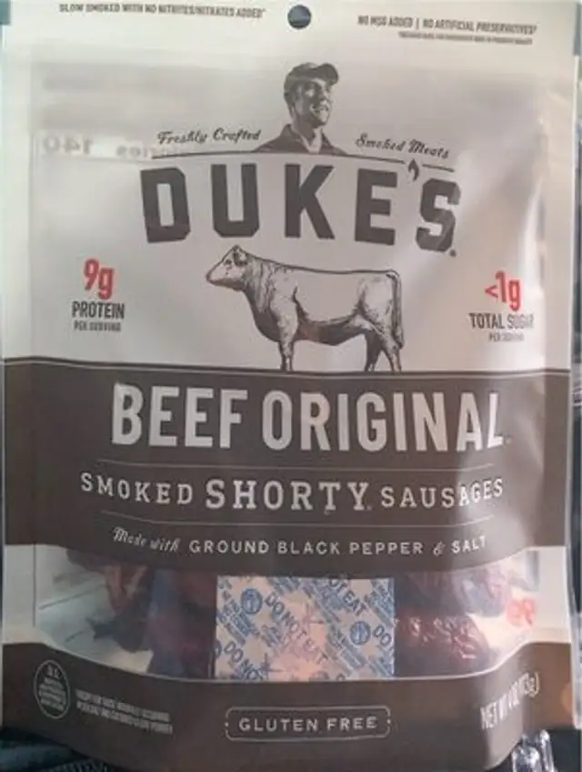Beef original smoked shorty sausages