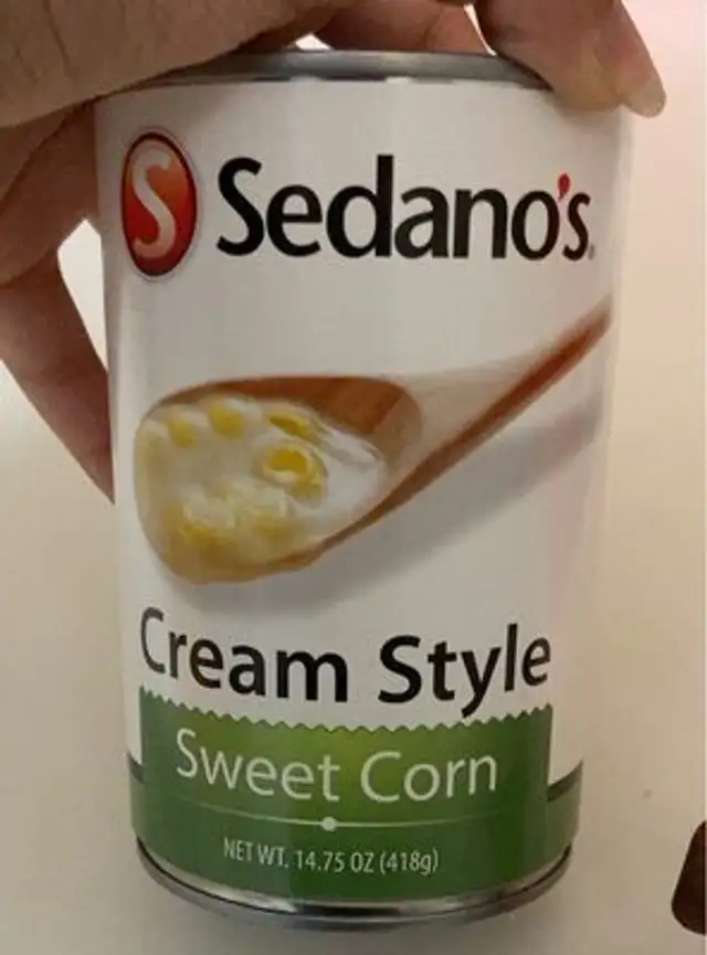 cream style sweet corn