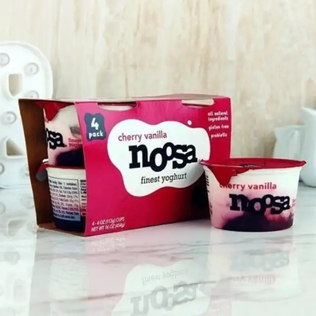 Cherry vanilla yoghurt