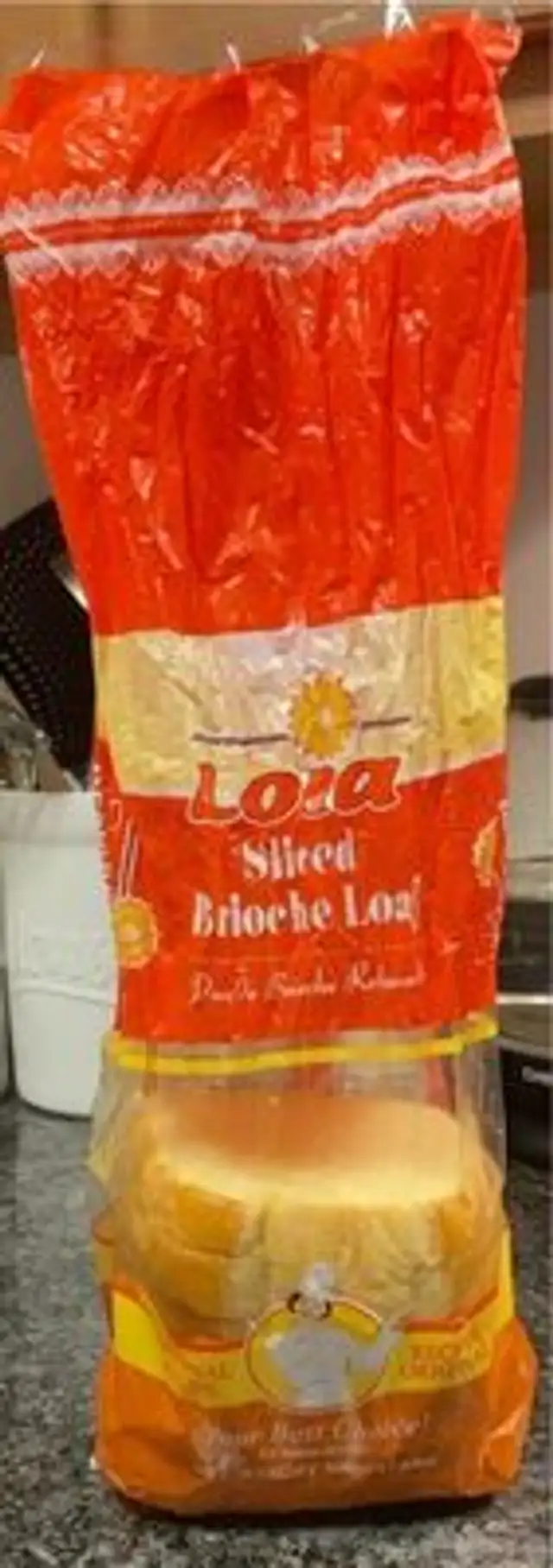 Sliced Brioche Bread