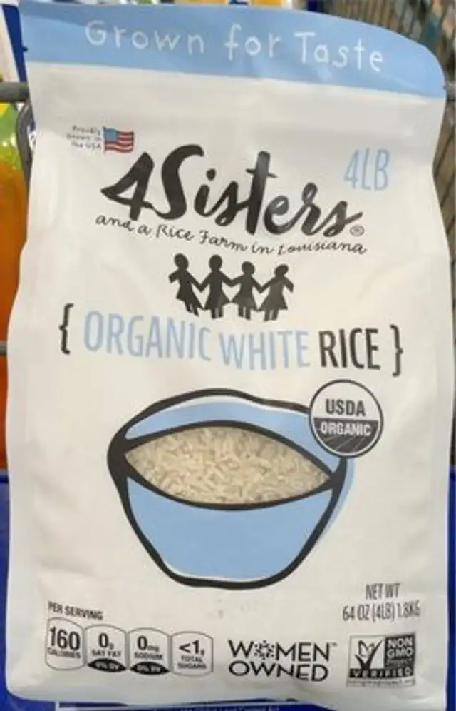 Organic white rice