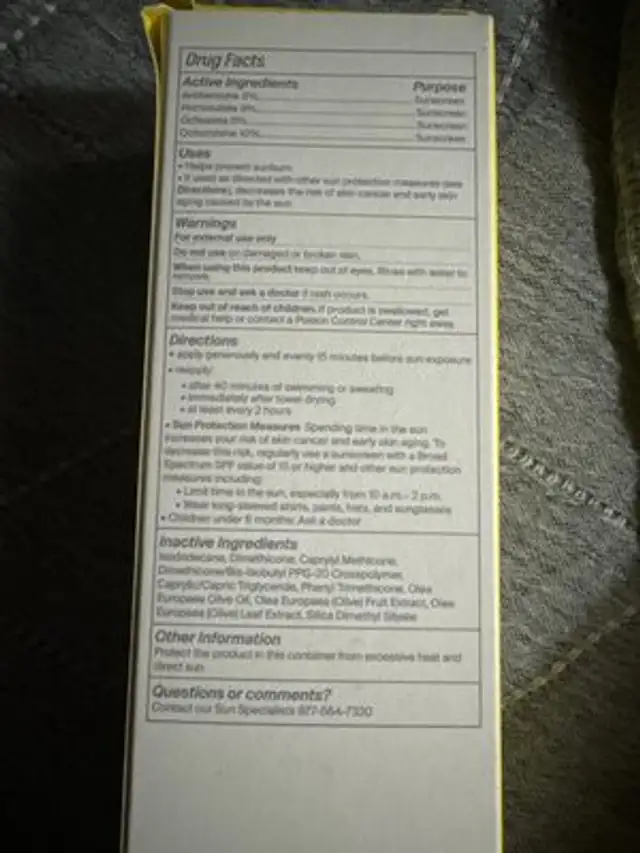 Unknown ingredients label