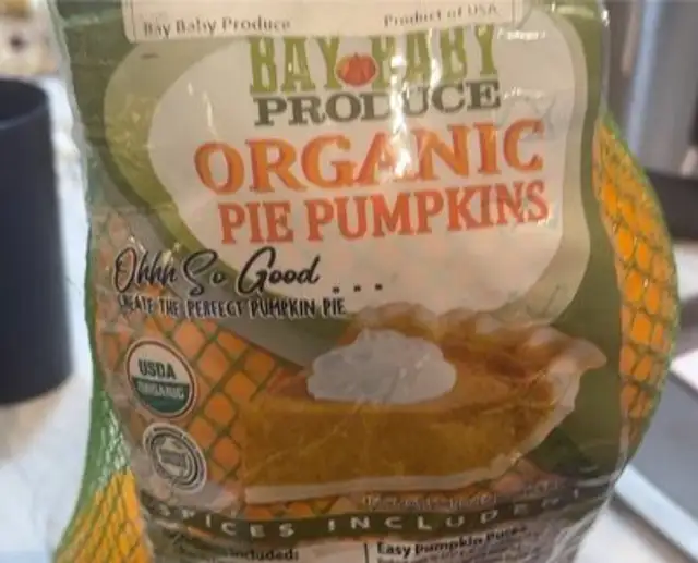 Organic pie pumpkins