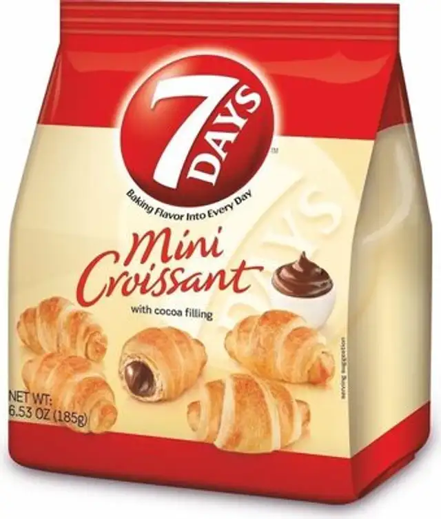 Mini croissant chocolate filling