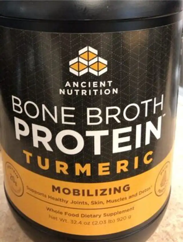 Bone broth protein turmeric
