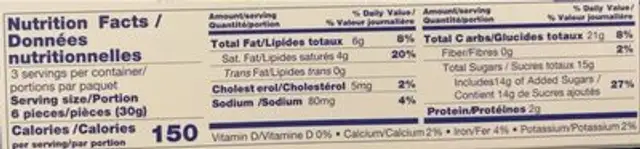 Gavottes crispy crepe biscuits nutrition facts table