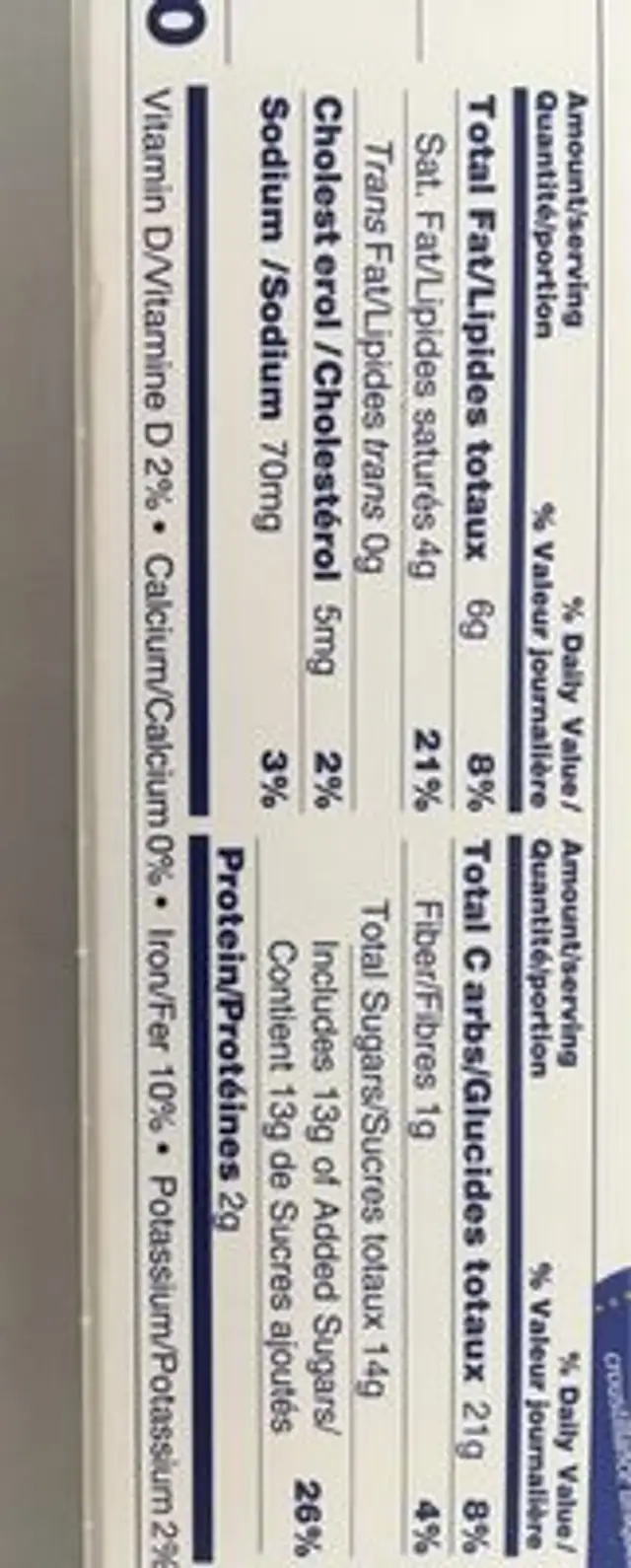 Crispy crepe biscuits, dark chocolate nutrition facts table