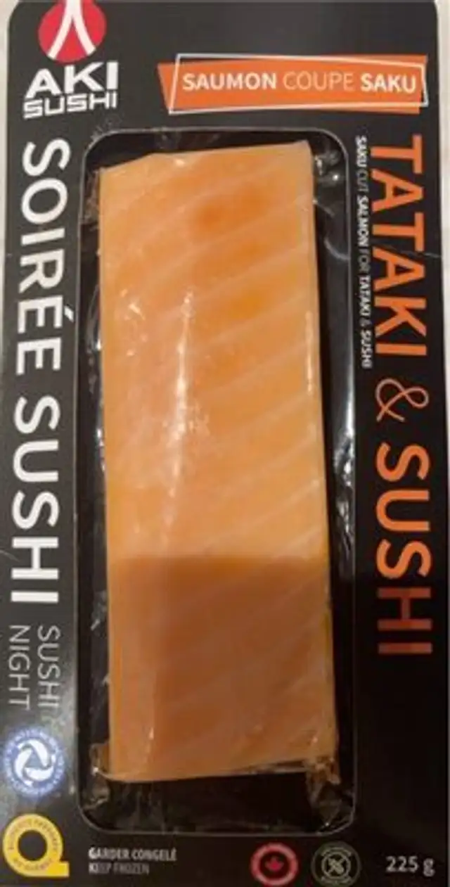 Saumon coupe saku