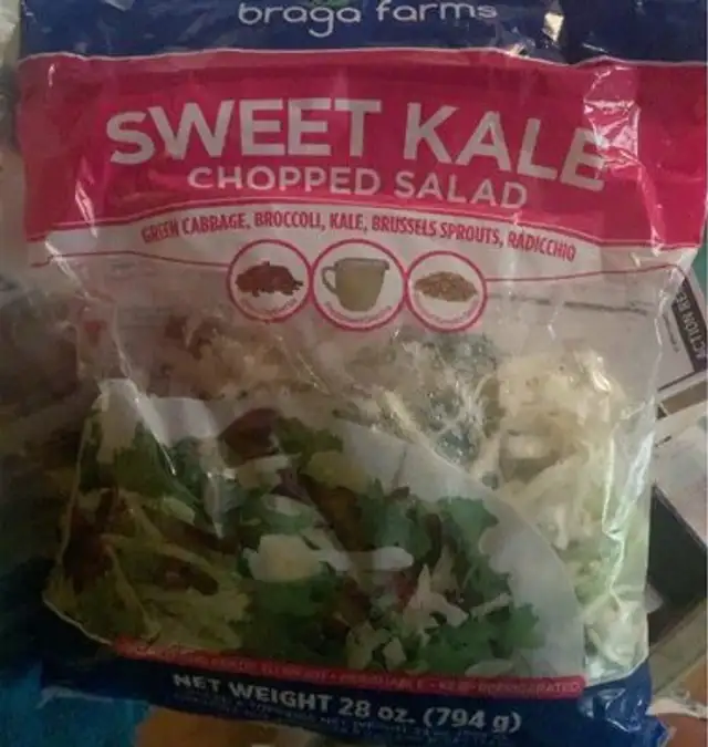 Braga farms sweet kale chopped salad