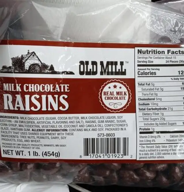 Milk Chocolate Raisins