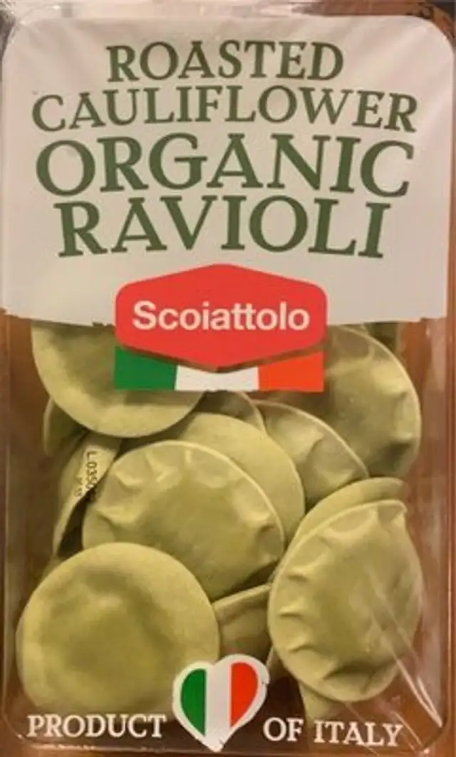 Rosted Cauliflower Organic Ravioli