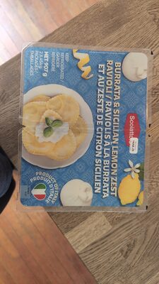 Burrata & Sicilian Lemon Zest Ravioli front packaging