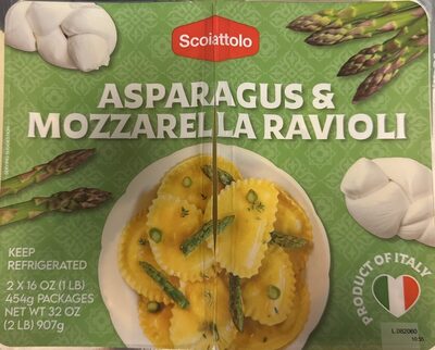 Asparagus And Mozzarella Ravioli front packaging