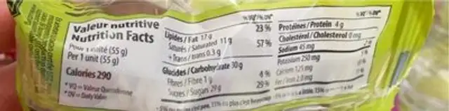 Decorated hollow milk chocolate nutrition facts table