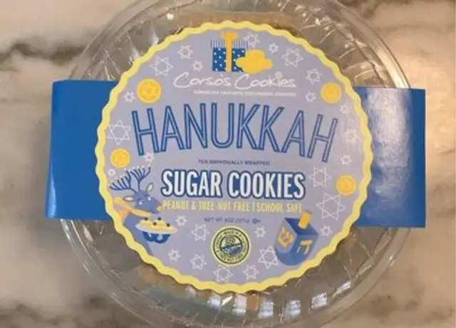Hanukkah sugar cookies