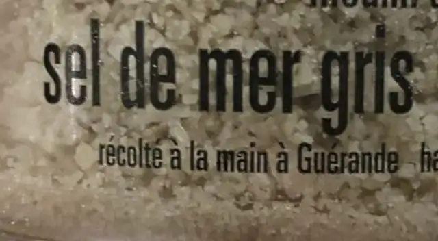 Sel de mer gris ingredients label