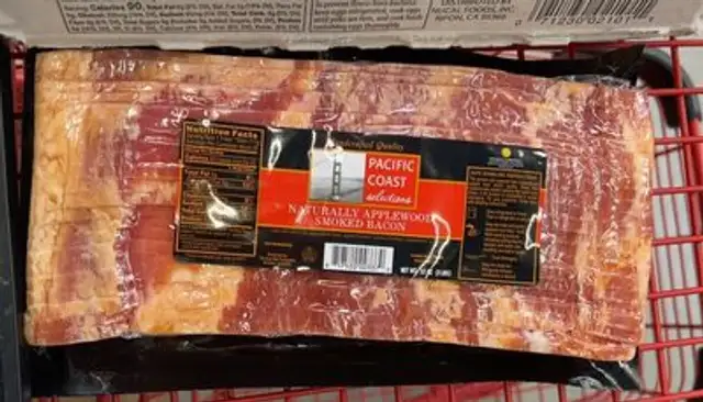 Naturally applewood smoked backn