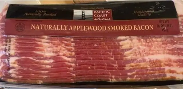 Naturally applewood smoked bacon