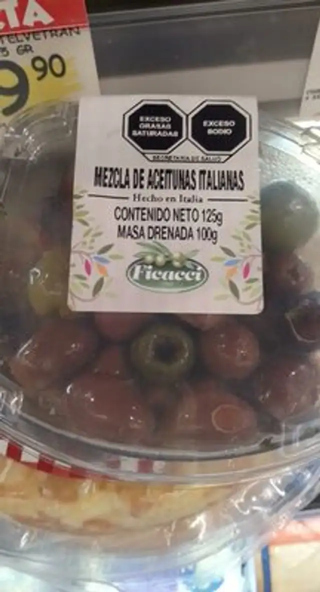 Mezcla de aceitunas italianas ficacci