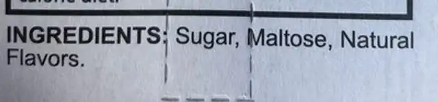 Cocktails Mojito ingredients label