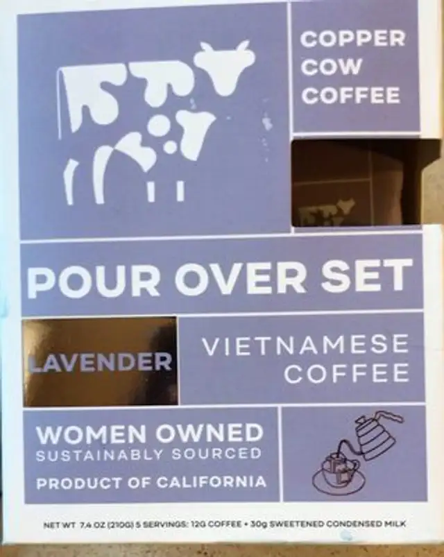 Lavender vietnamese coffee