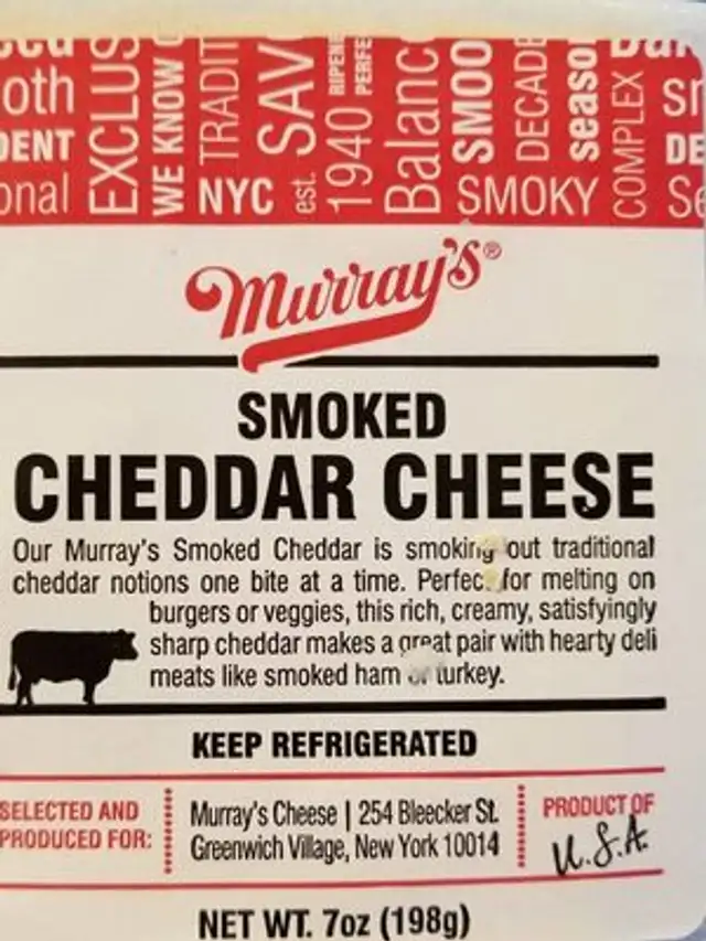 Smoked cheddar cheese
