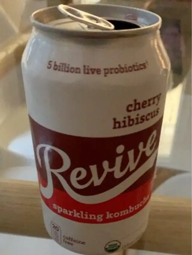 Cherry hibiscus sparkling kombucha