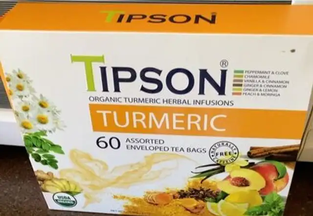 Tipson organic Turmeric Herbal Infusion tea