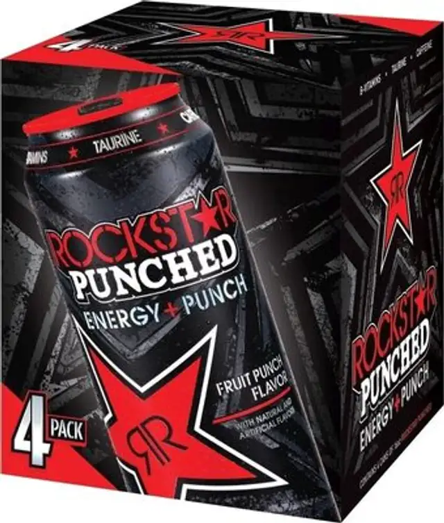 Punched fruit punch flavor energy drink