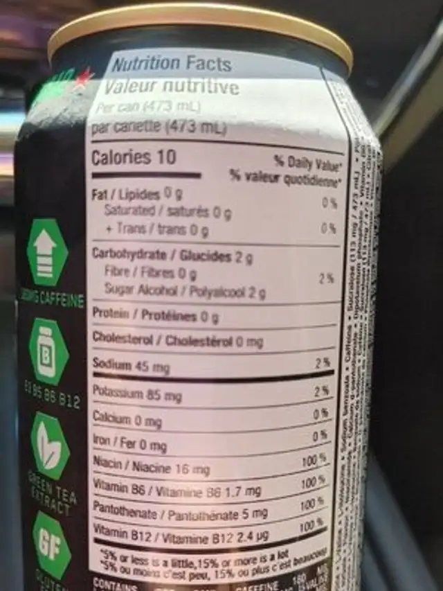 Thermo x nutrition facts table