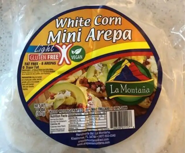 White corn arepa