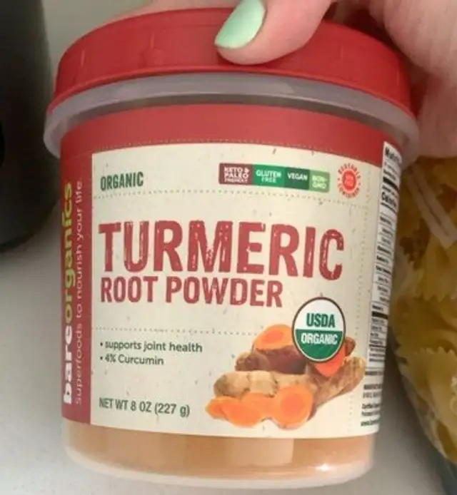 Turmeric root powder